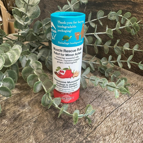 Tube de créme musculaire sans déchet de la marque Mountain Sky