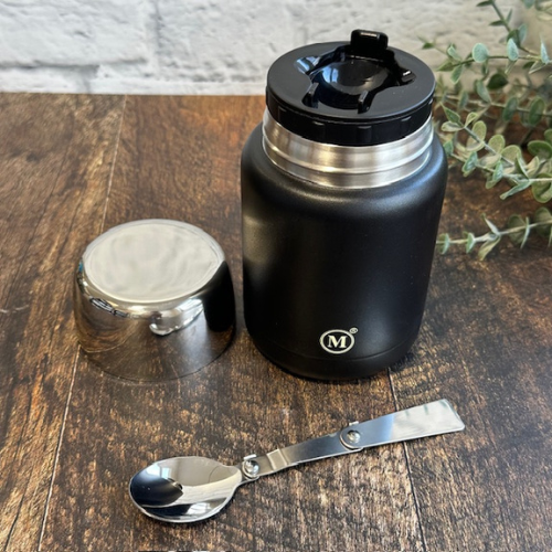 contenant isolant pour lunch noir