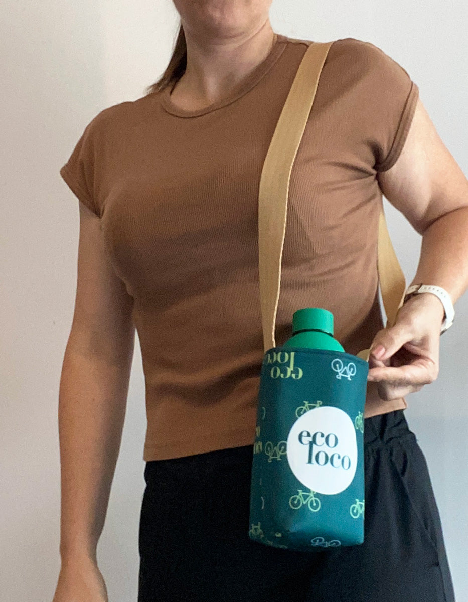 Custom insulated water bottle carrier, made in Quebec