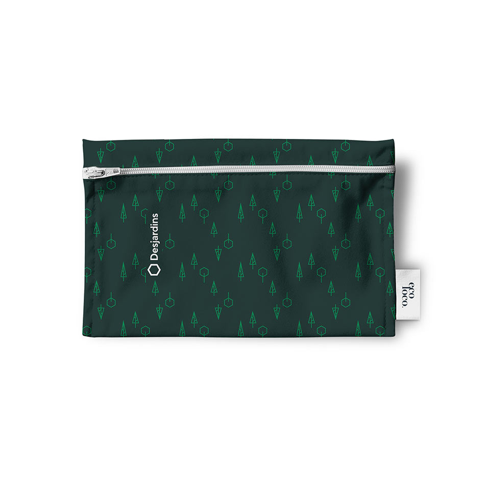 Items promotionnels faits au Québec personnalisé pour Desjardins, sacs réutilisable format collation