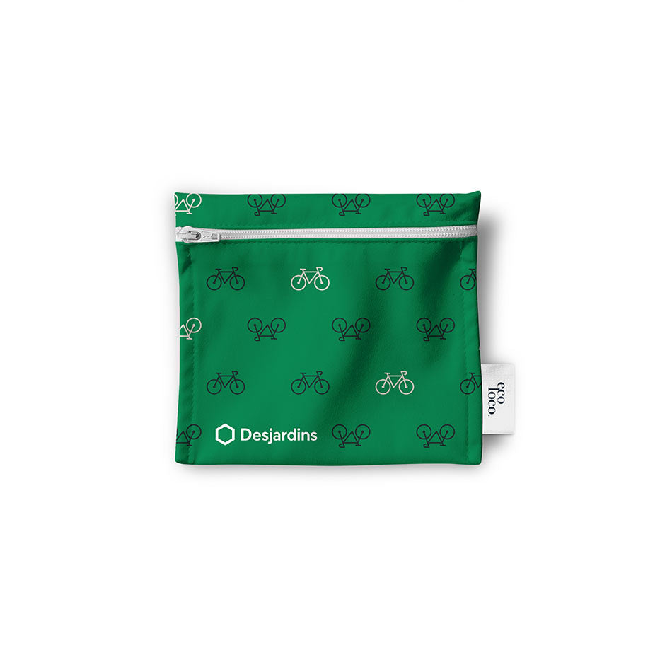 Items promotionnels faits au Québec personnalisé pour Desjardins, sacs réutilisable format mini