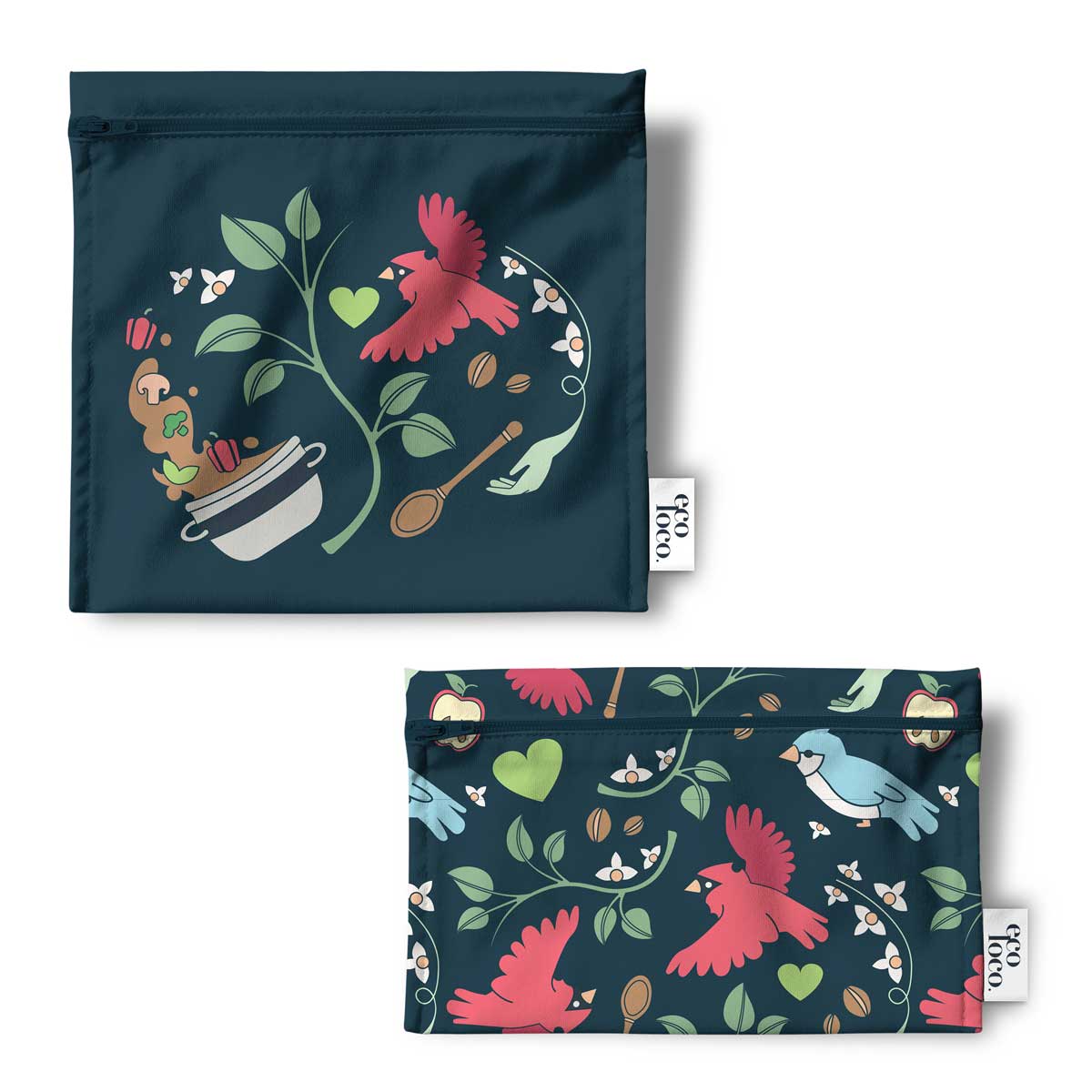 Fundraising Campaign – $15 Donated to Ékip Jeunesse – Two Reusable Snack Bags