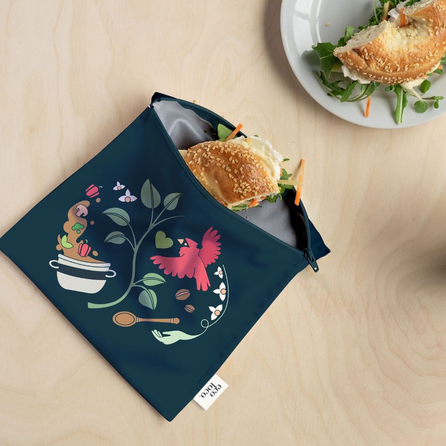 Fundraising Campaign – $15 Donated to Ékip Jeunesse – Two Reusable Snack Bags