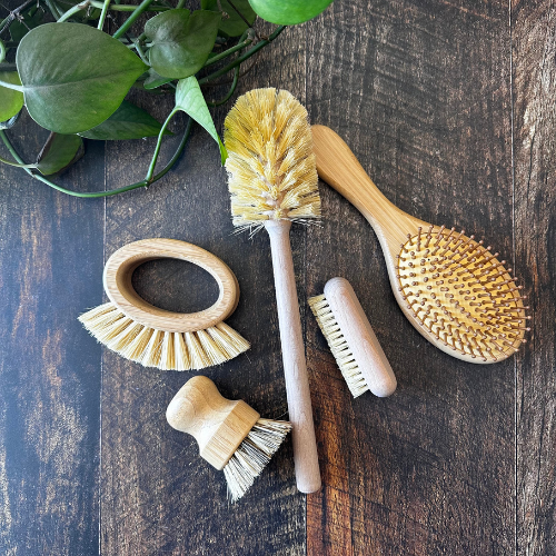 Ensemble de brosses en bois multi-usages