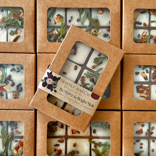 Ensemblage de plusieurs boites de cire de fondands naturels simmer and co Be marry