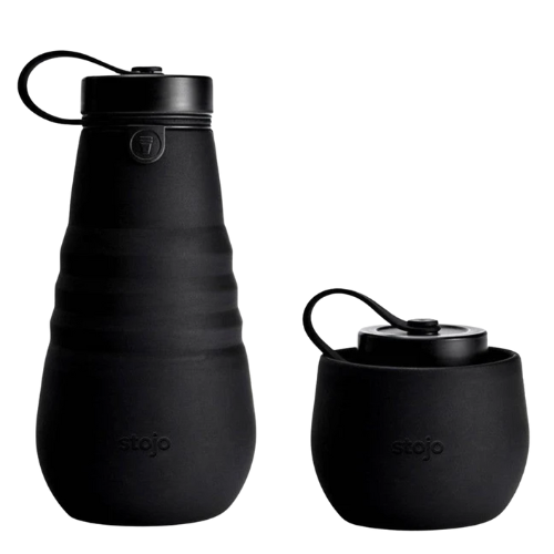 Bouteille d'eau rétractable de couleur NOIR STOJO