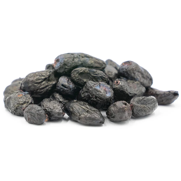 Des camerises locales biologiques lyophilisés, une collation craquante, légère et 100% naturelle.