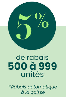 Rabais de 5% sur les items corporatifs personnalisables faits au Québec à l'achat de plus de 500 unités