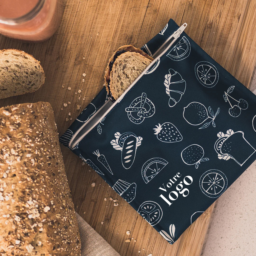 Grand sac écologique et réutilisable à personnaliser (format sandwich) - Eco Loco