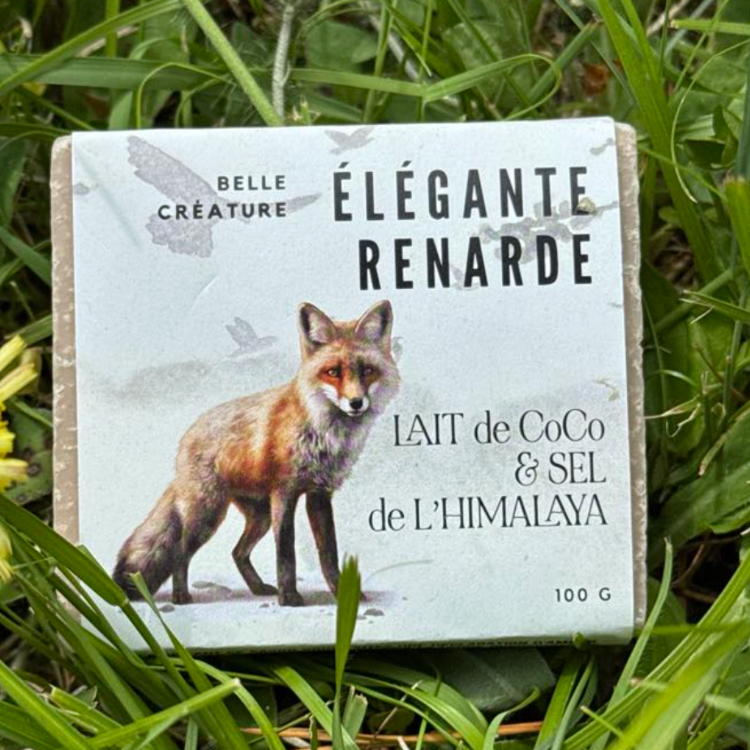 Savon spa au sel rose de l'Himalaya et calamine: Élégante Renarde