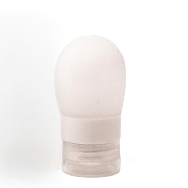 Petit contenant de silicone blanc sur fond blanc