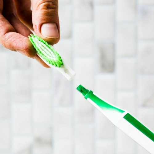 Tête de remplacement verte pour brosse à dents faite au Canada