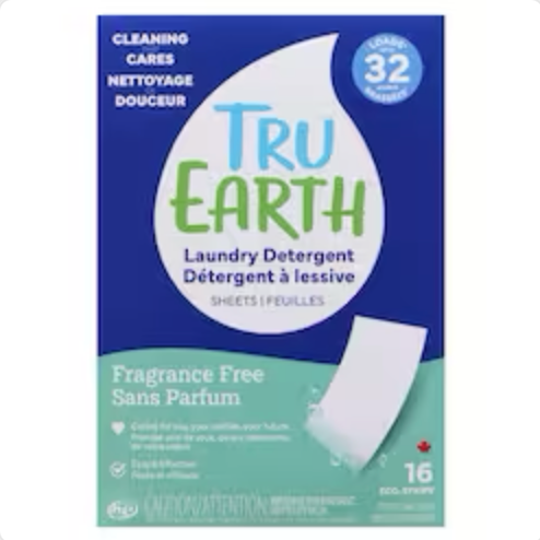 Laundry detergent eco-stripes