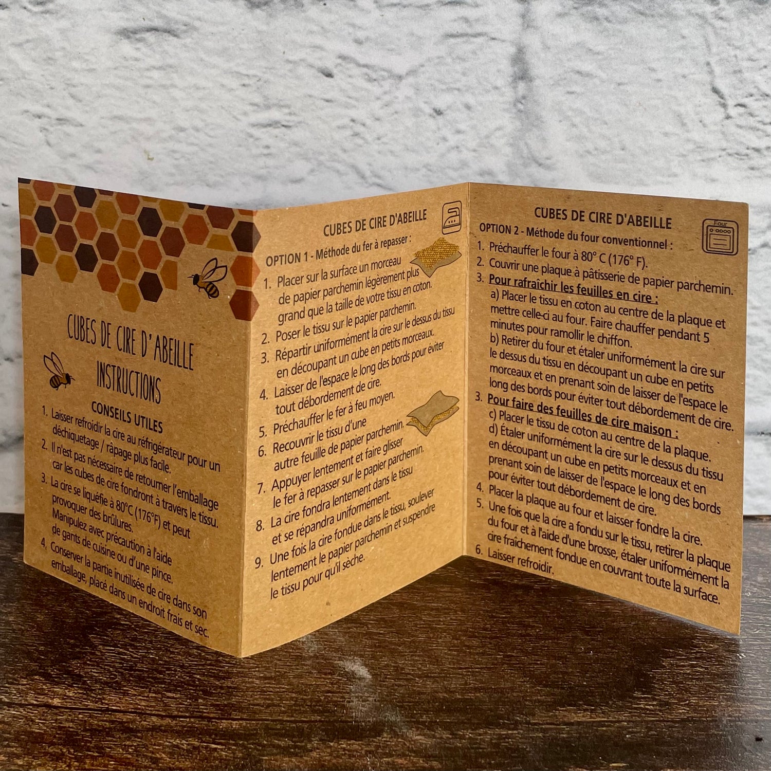 cire d'abeille - instruction