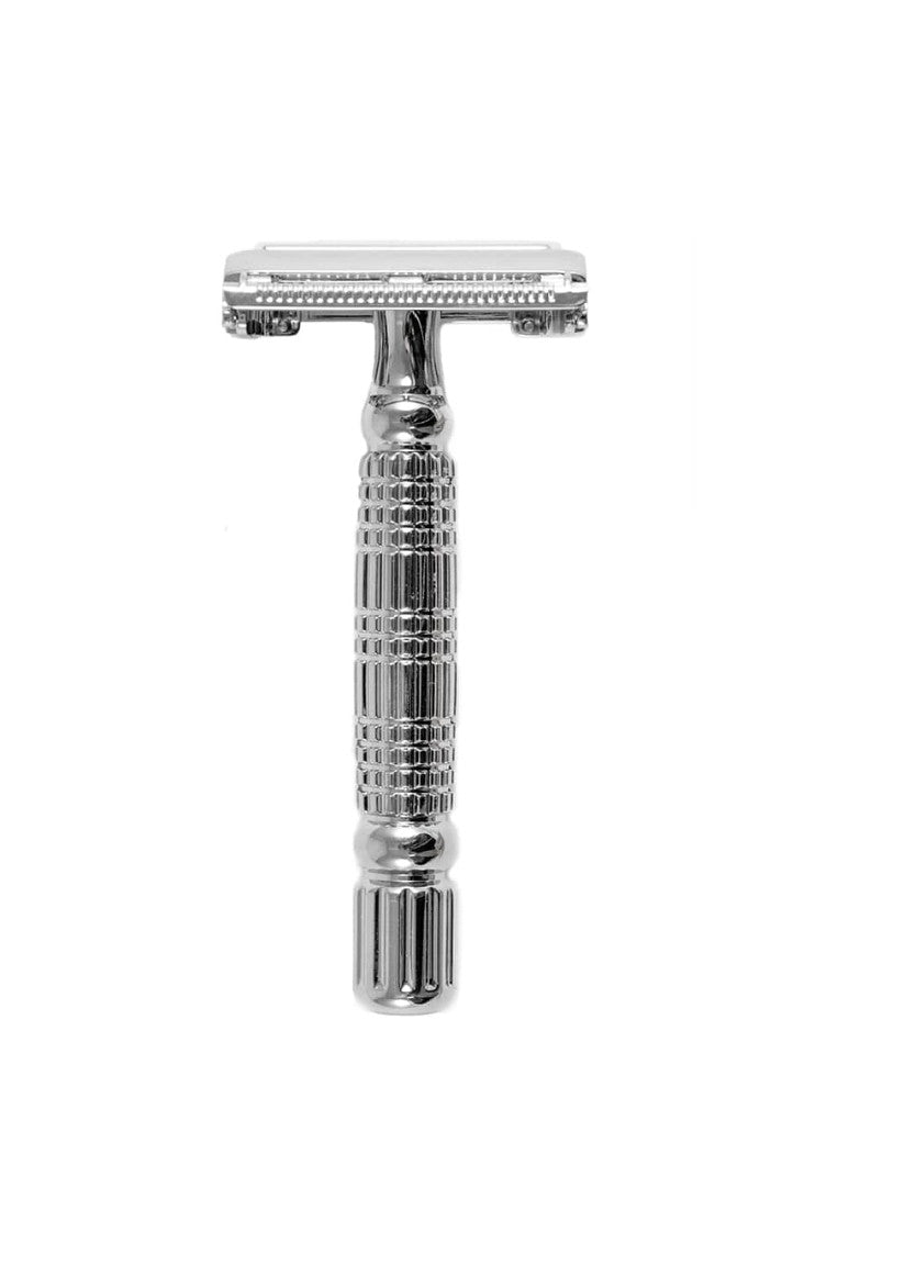 Safety razor in stainless steel