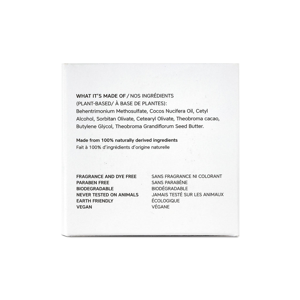 ingredients barre revitalisante