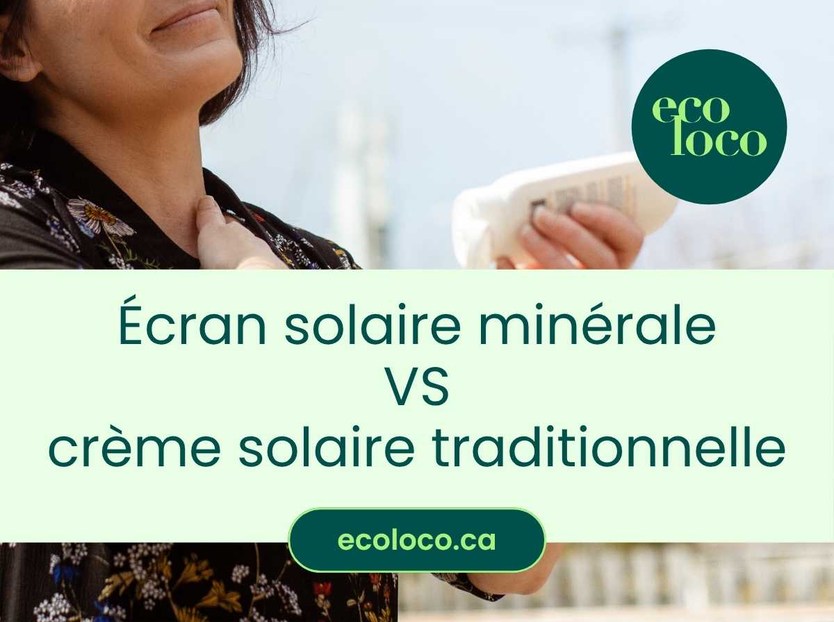 Quelle est la différence entre l'écran solaire minéral et la crème solaire traditionnelle ?