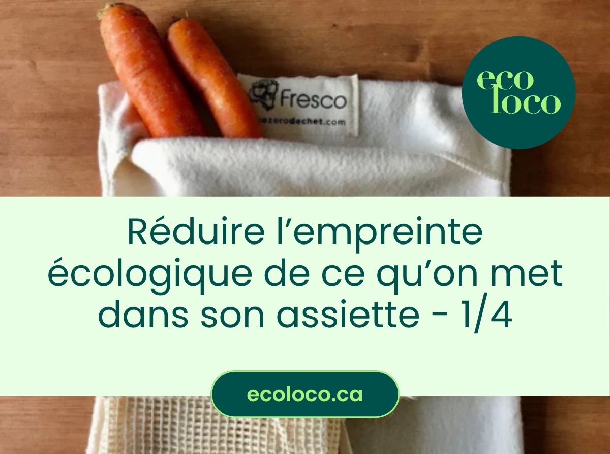 Réduire notre empreinte écologique dans notre assiette (1/4)