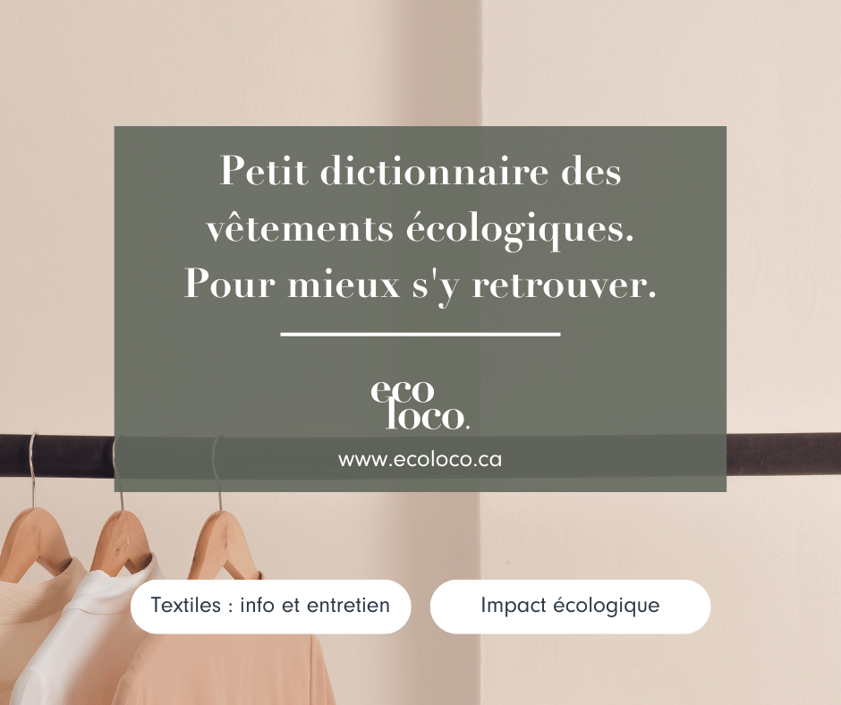 Dictionnaire des vêtements écologiques