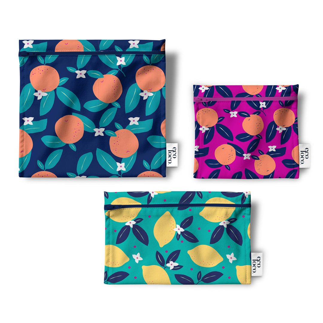 Trio Eco-Friendly Reusable Lunch Bags