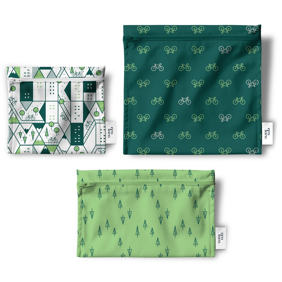 Trio Eco-Friendly Reusable Lunch Bags