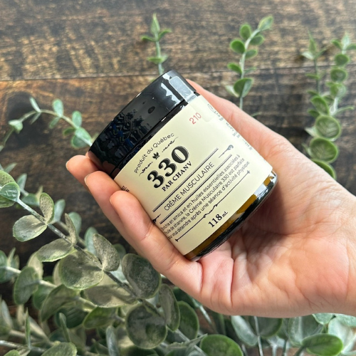 Crème musculaire 330 de la marque québécoise Chanv