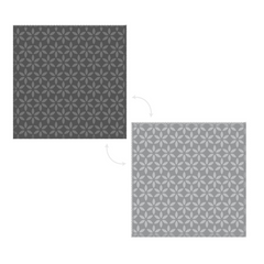 Lingette en microfibre pour vitre et miroir faite au Canada avec un motif de fleur