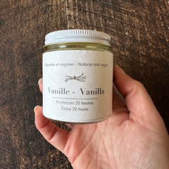 Chandelle 20h cire de soya vanille