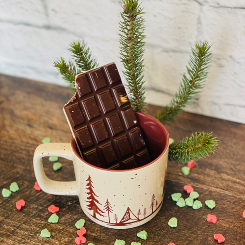 chocolat et canne de bonbon