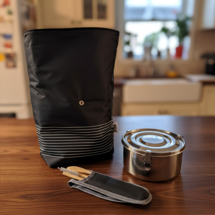 Insulated lunch bag – Made in Quebec: Local fabrics, exclusive designs