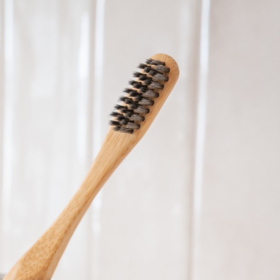 Brosse à dents en bois de bambou - souple/moyenne