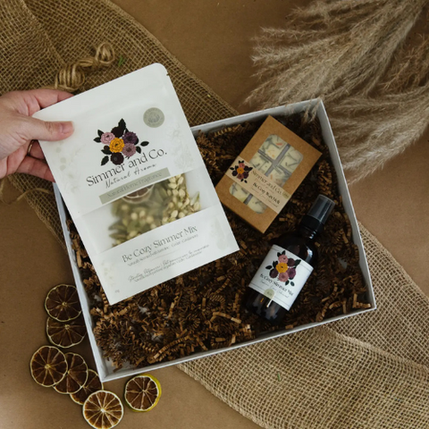 Coffret cadeau – pot-pourri, brume et fondants de cire naturels faits à la main au Canada