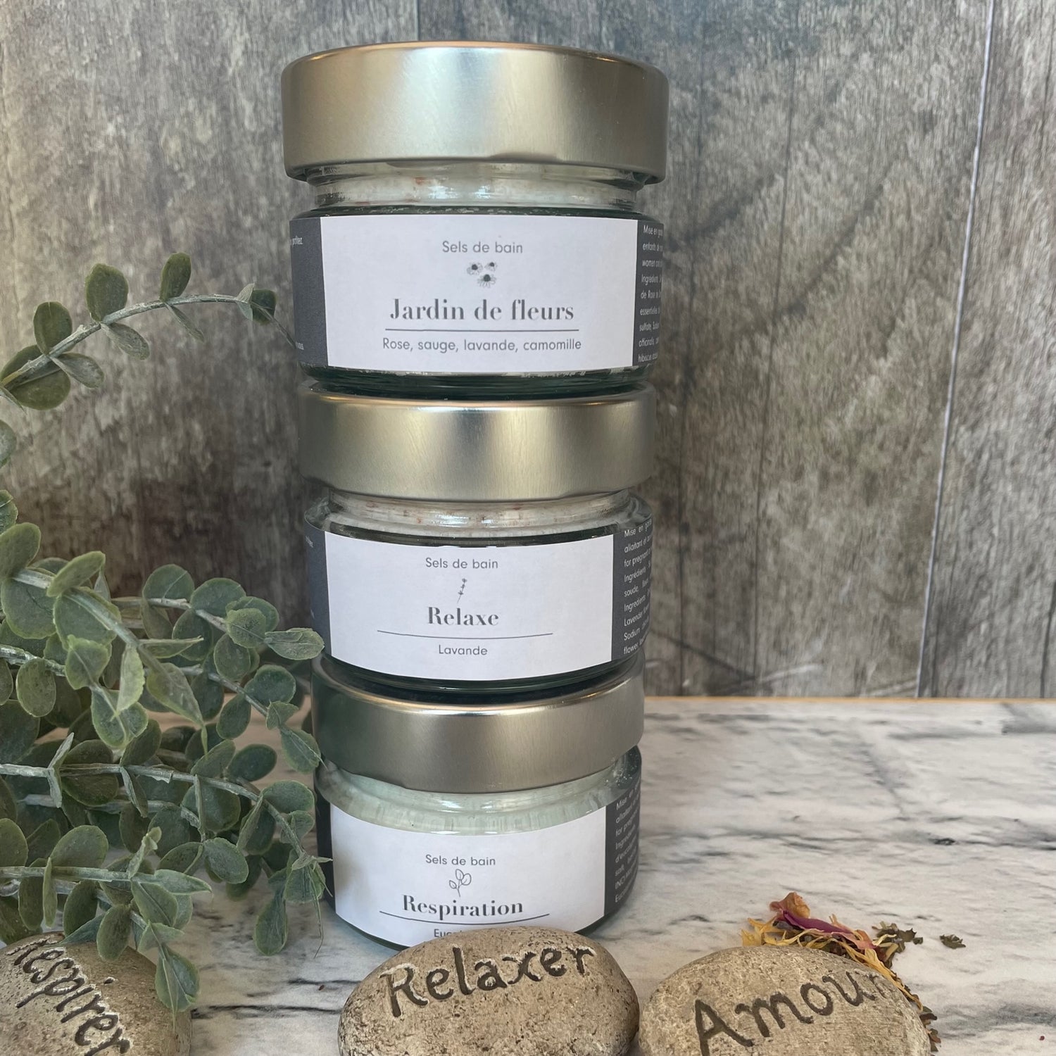 Trio sels de bain (sel de mer) - Vegan - Eco Loco