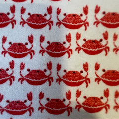 paier de toilette lavable avec des motifs de crabes