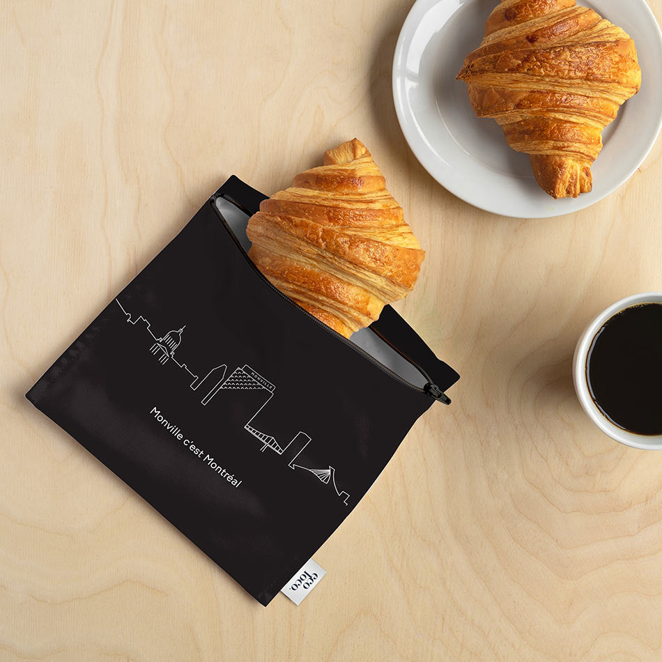 Large eco-friendly and reusable bag to personalize (sandwich format)