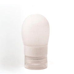 Petit contenant de silicone blanc sur fond blanc