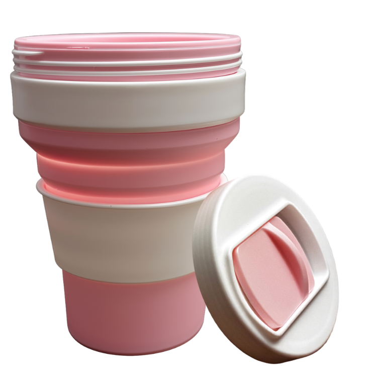 Reusable collapsible silicone cup