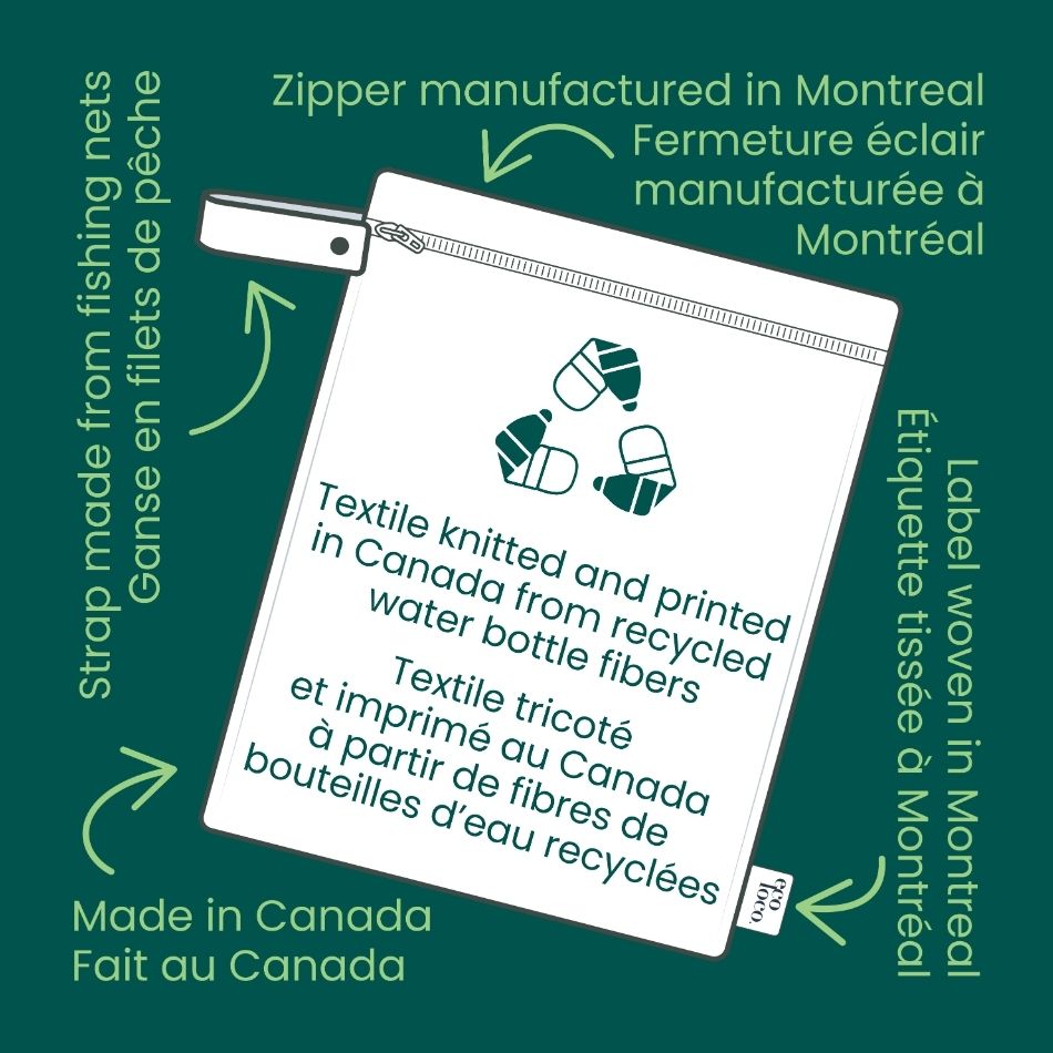 Customizable tote bags, 100% made in Canada