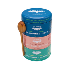 Coffret cadeau de tisane avec une cuillère en bois