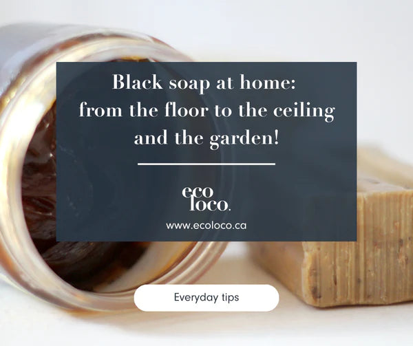 Black soap in the home: from floor to ceiling and garden!