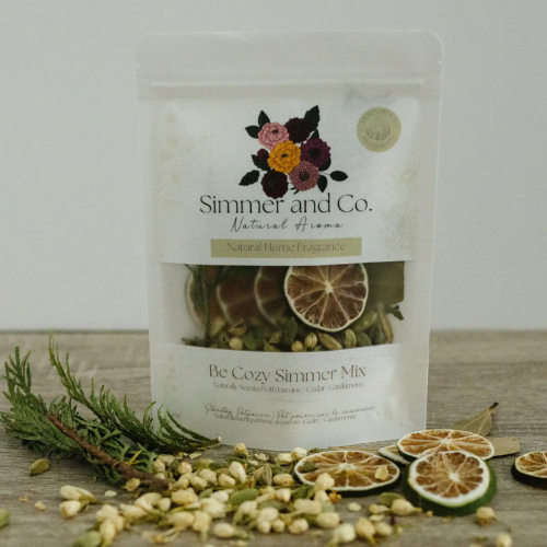 Pot-pourri naturel jasmin, cardamome et cèdre – inclus dans le Coffret Maison Douillette
