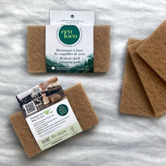 Ensemble de trois tampons à récurer Eco Loco