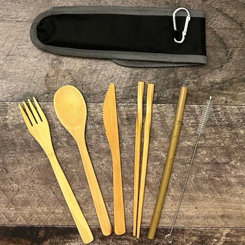 Take-away lunch utensil set