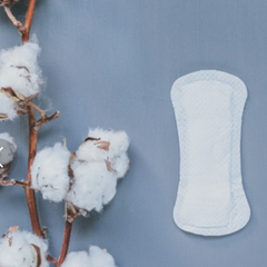 biodegradable panty liners