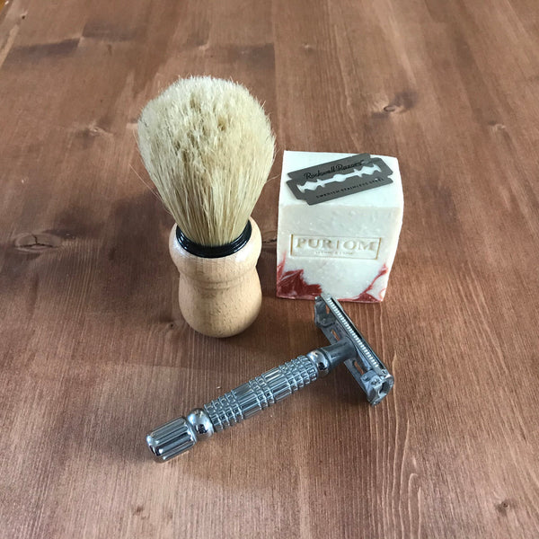 wooden shaving brush