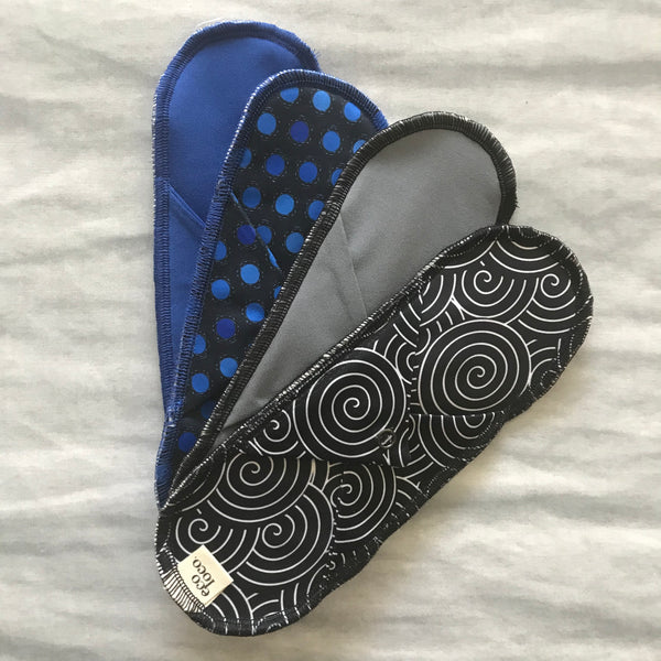 Serviette hygiénique lavable MAXI-NUIT - Coton bio et RecycPul||MAXI-NIGHT washable sanitary pads - Organic cotton and RecycPul