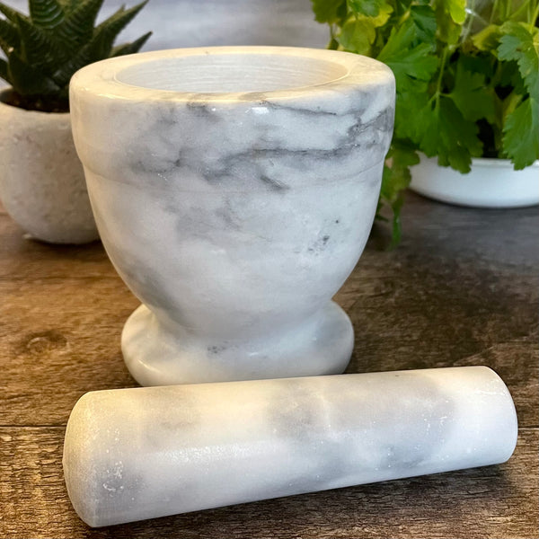 marble morter and pestle